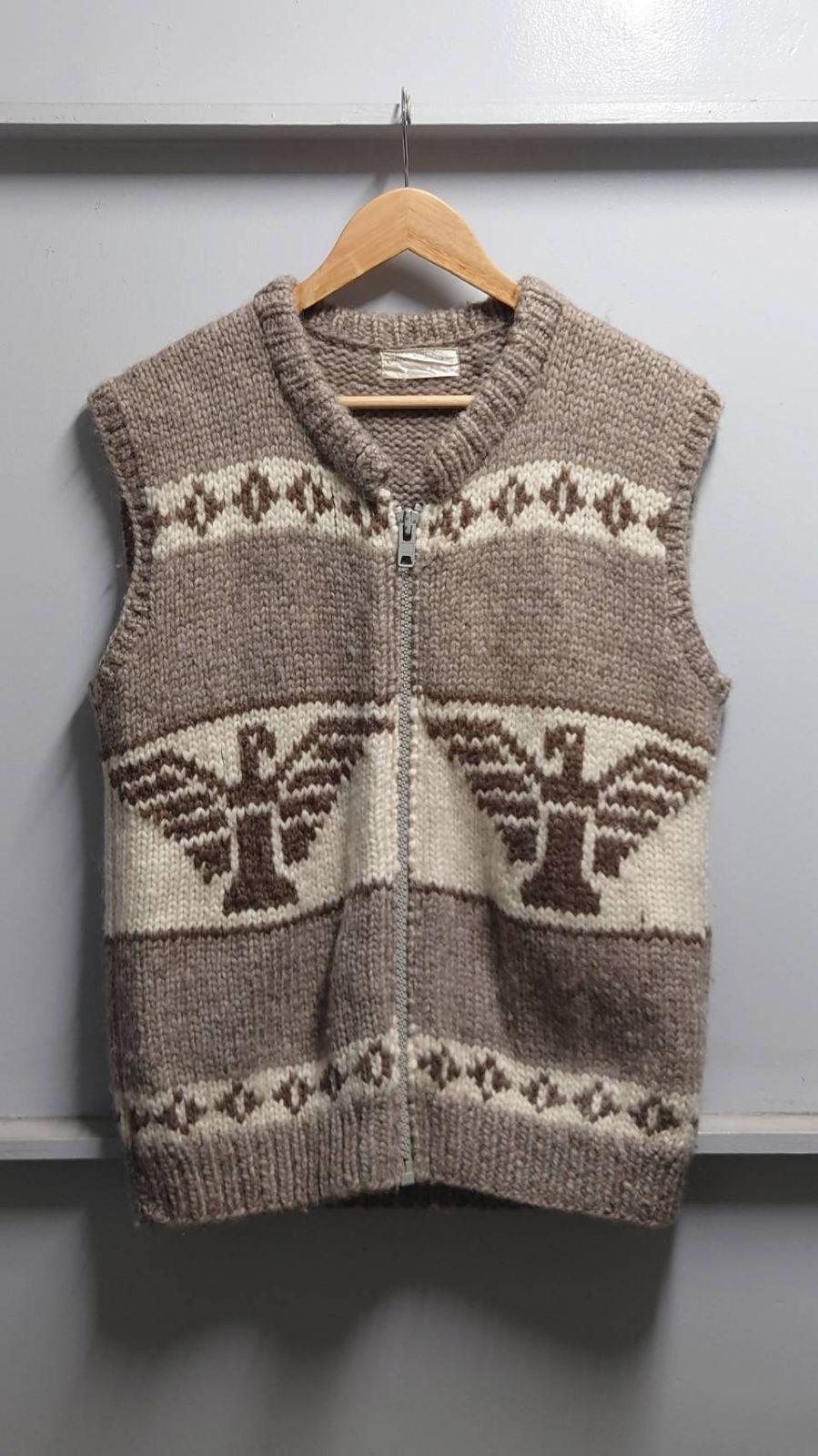 Vintage Woolly Jumpers ニュージーランド製 カウチンベスト M 70's