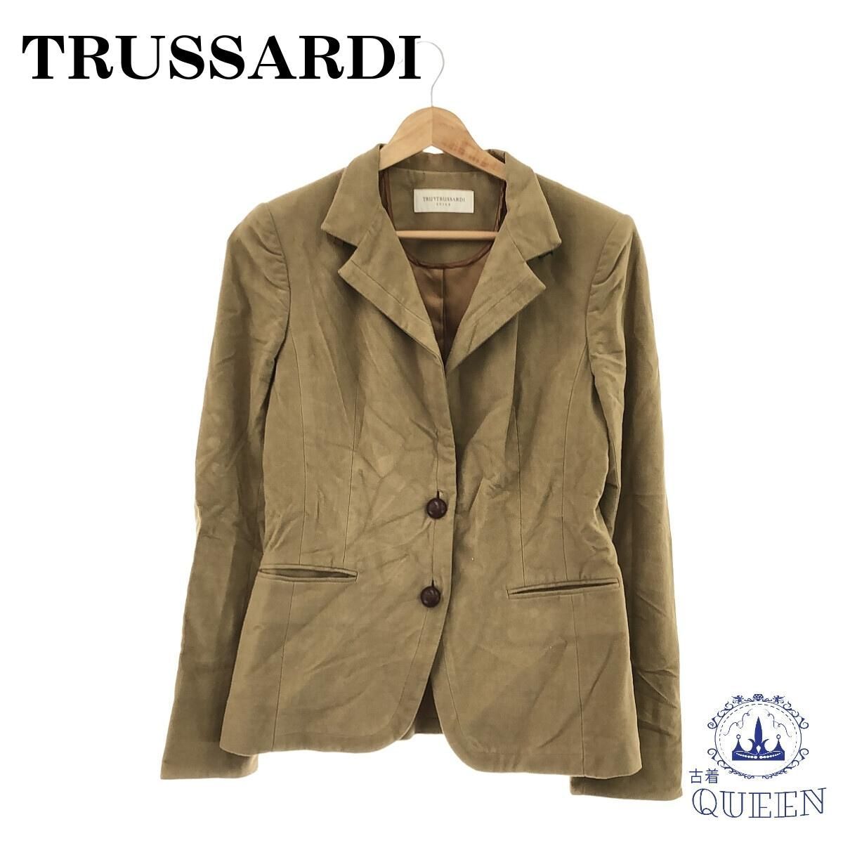 訳アリ】 TRUSSARDI トラサルディ ジャケット アウター 長袖 レディース ブラウン 38 キュプラ 901-272 送料無料 - メルカリ