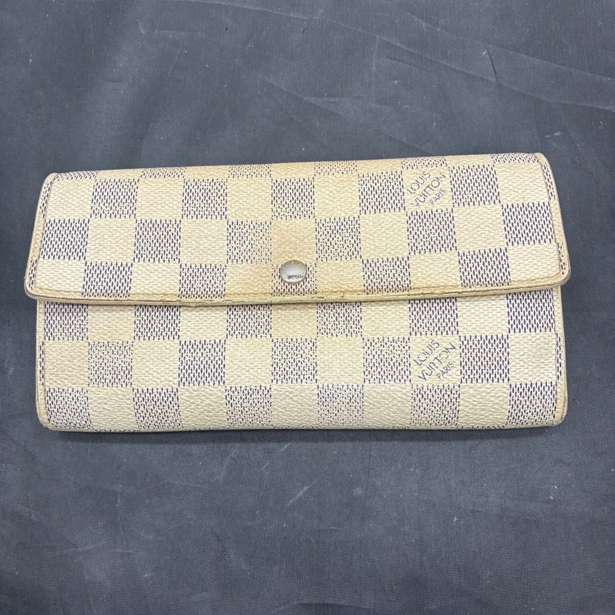 【新品未使用】ヴィトン　アズール　ポルトフォイユサラ LOUIS VUITTON ルイ・ヴィトン ポルトフォイユ・サラ ダミエ