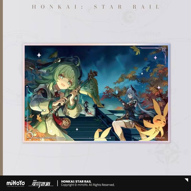海外輸入 インボイス 公式正規品 星間旅行 アクリル色紙 崩壊スターレイル レイシオ 紙製品