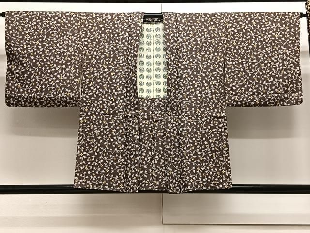 平和屋着物＃羽織 花唐草文 正絹 CAAX7872ua