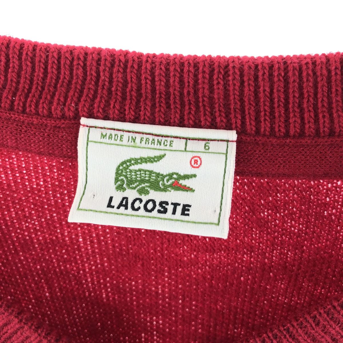 メンズXL表記サイズ80年代 ラコステ LACOSTE フレンチラコステ Vネック