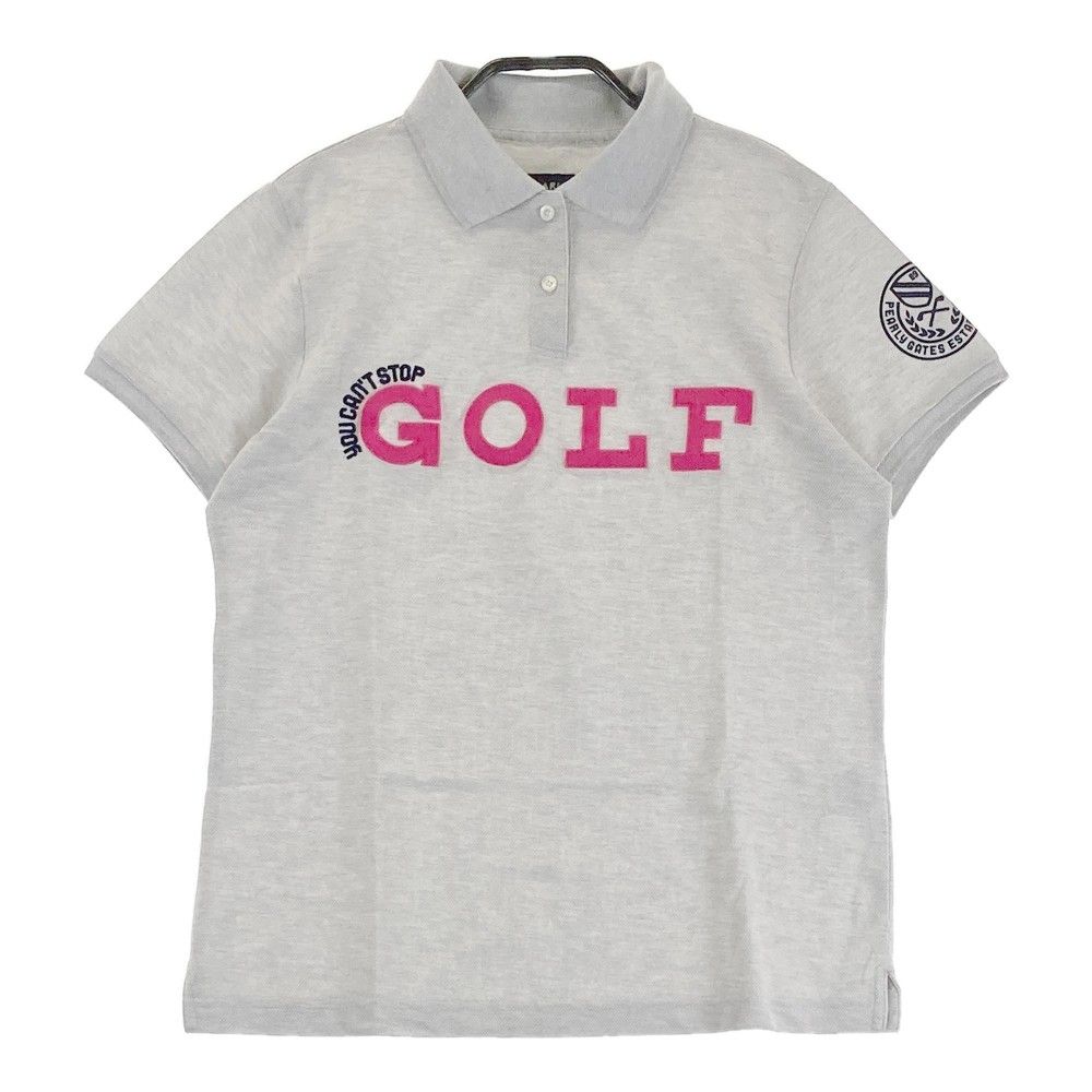 パーリゲイツ ポロシャツ　サイズ1 サイズ：1 PEARLY GATES パーリーゲイツ 半袖ポロシャツ グレー系