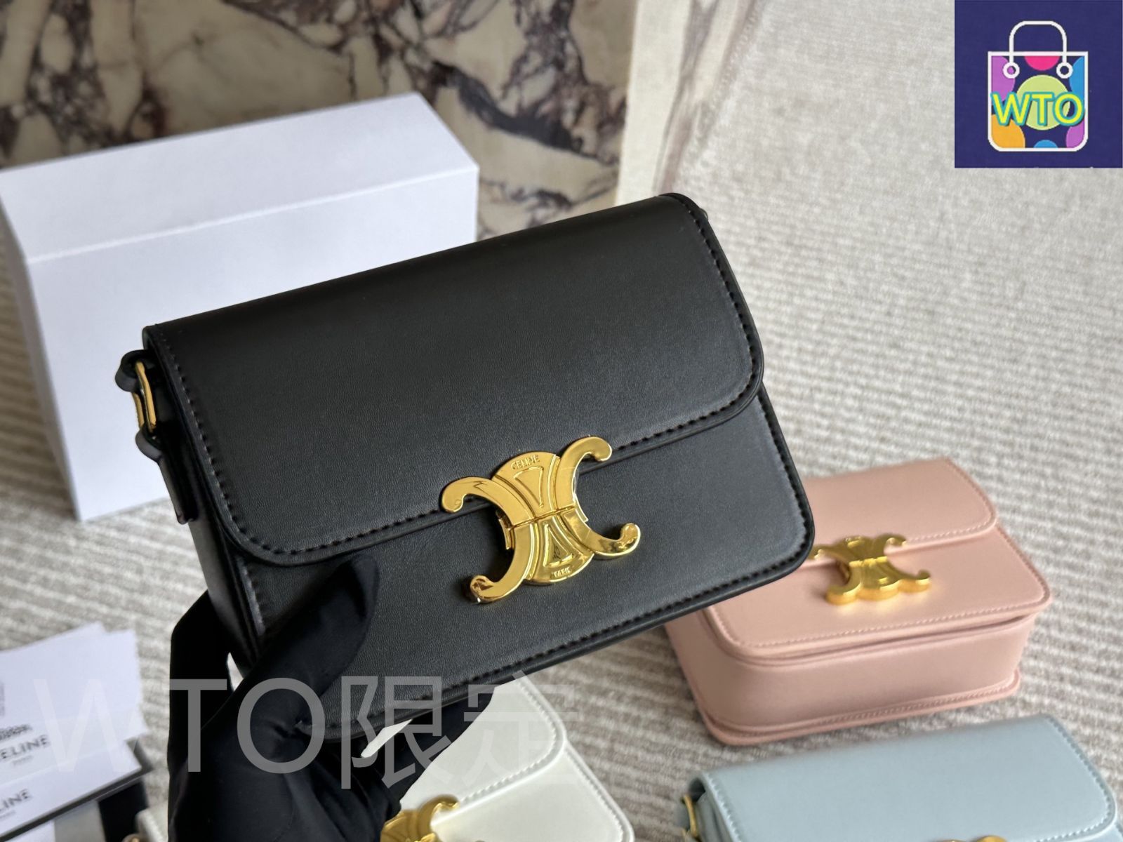 今日特価】Celine セリーヌ トリオンフ ボックスバッグ 実用性に