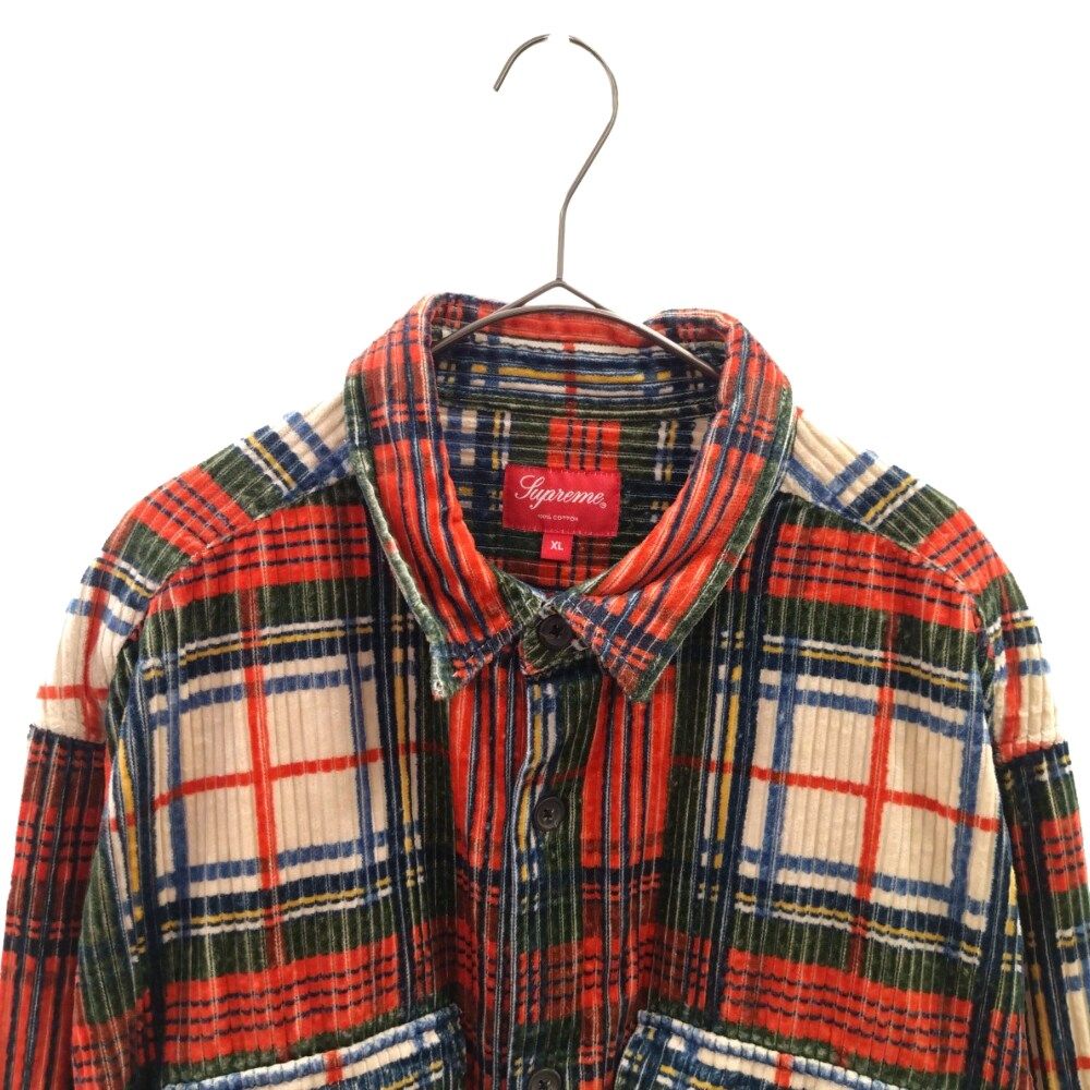 SUPREME (シュプリーム) 22SS Corduroy Shirt Plaid コーデュロイ 長袖