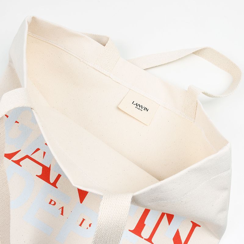 LANVIN X GALLERY DEPARTMENT ベージュキャンバストートバッグ 鞄 