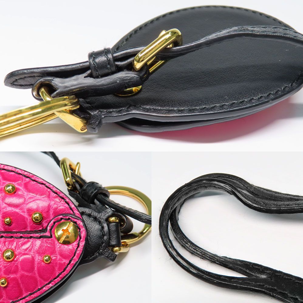 PRADA キーホルダー★プラダ バッグチャーム てんとう虫！ PRADA キーホルダー☆プラダ バッグチャーム てんとう虫