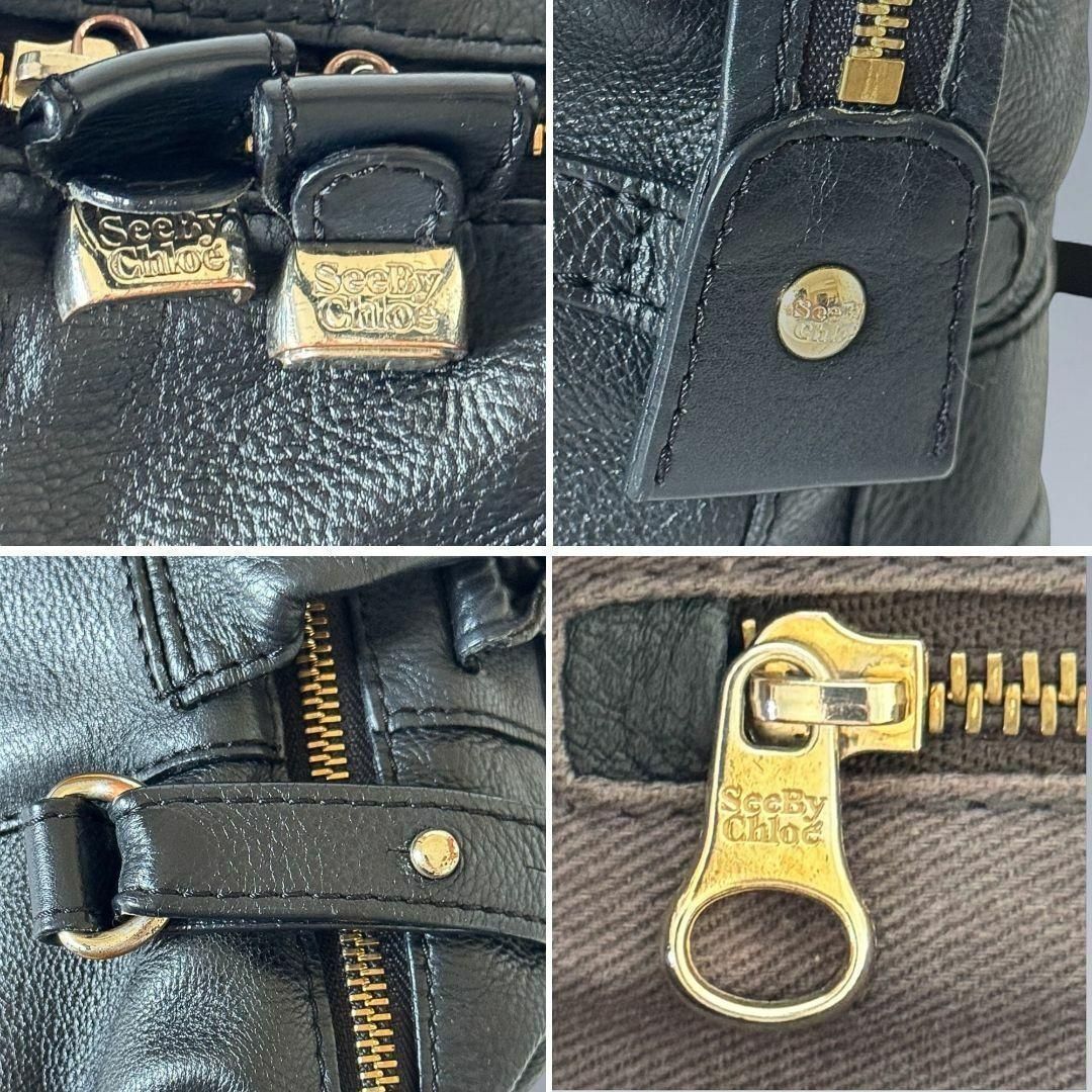 訳あり！ シーバイクロエ 2wayショルダーバッグ ミニボストン ブラック