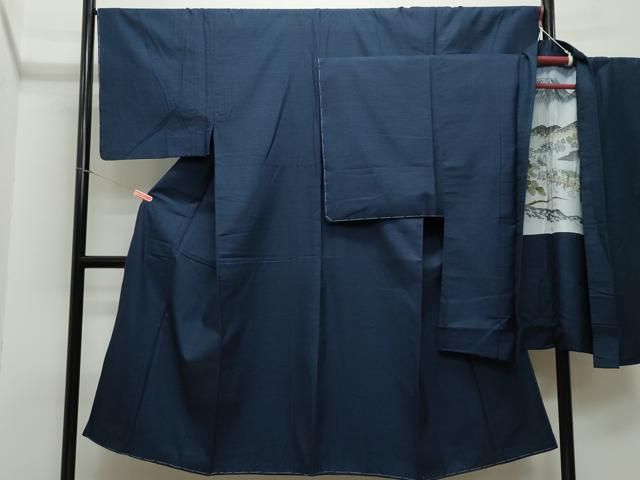 平和屋着物●男性 紬 アンサンブル 100亀甲 正絹 CAAR8227vf