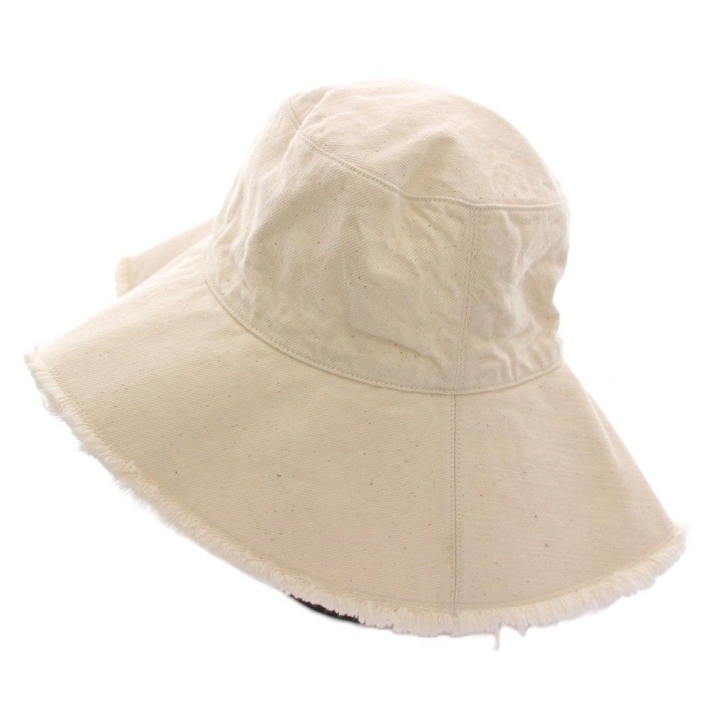 キジマタカユキ KIJIMATAKAYUKI イエナ IENA 24SS ORGANIC DENIM BUCKET HAT デニム バケットハット つば広 帽子 1 F 白 ホワイト 24095910001910 YM