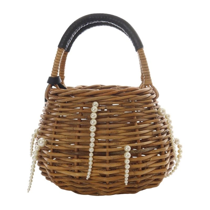 新作入荷，高品質 LUDLOW かごバッグ Fringe basket ( S size )