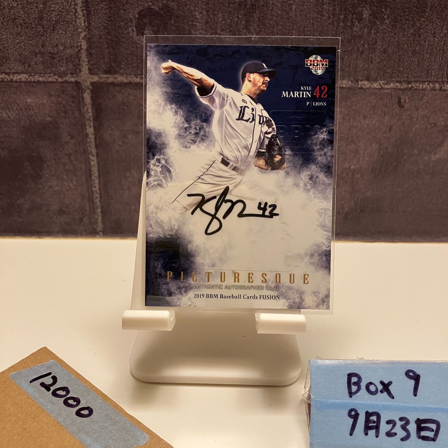 2019 BBM FUSION カイルマーティン 05|30 直筆サイン 埼玉西武ライオンズ Picturesque カード