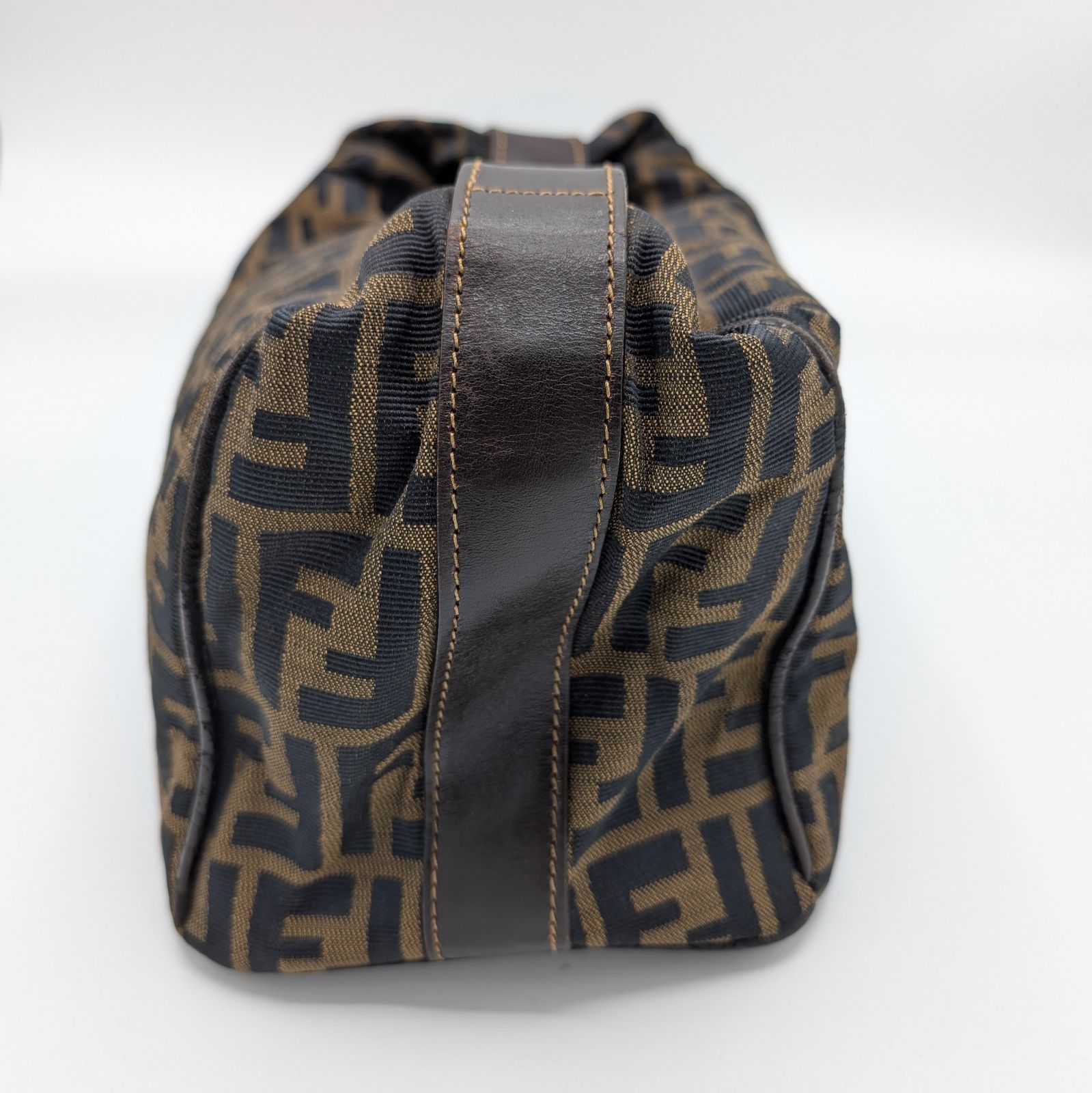 フェンディ/FENDI ズッカ柄 ハンドバッグ バニティ ポーチ キャンバス 
