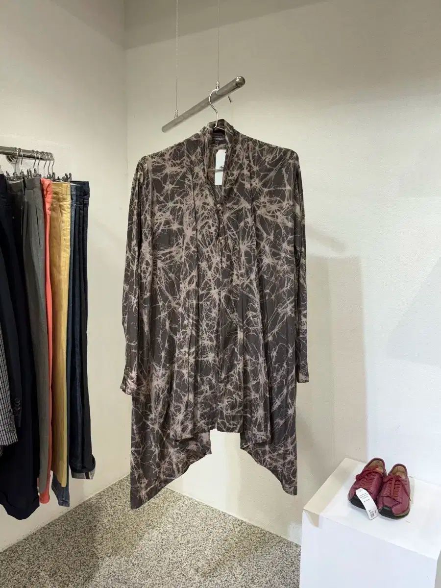 ISSEY MIYAKE イッセイミヤケ パターン ロング カーディガンシャツ