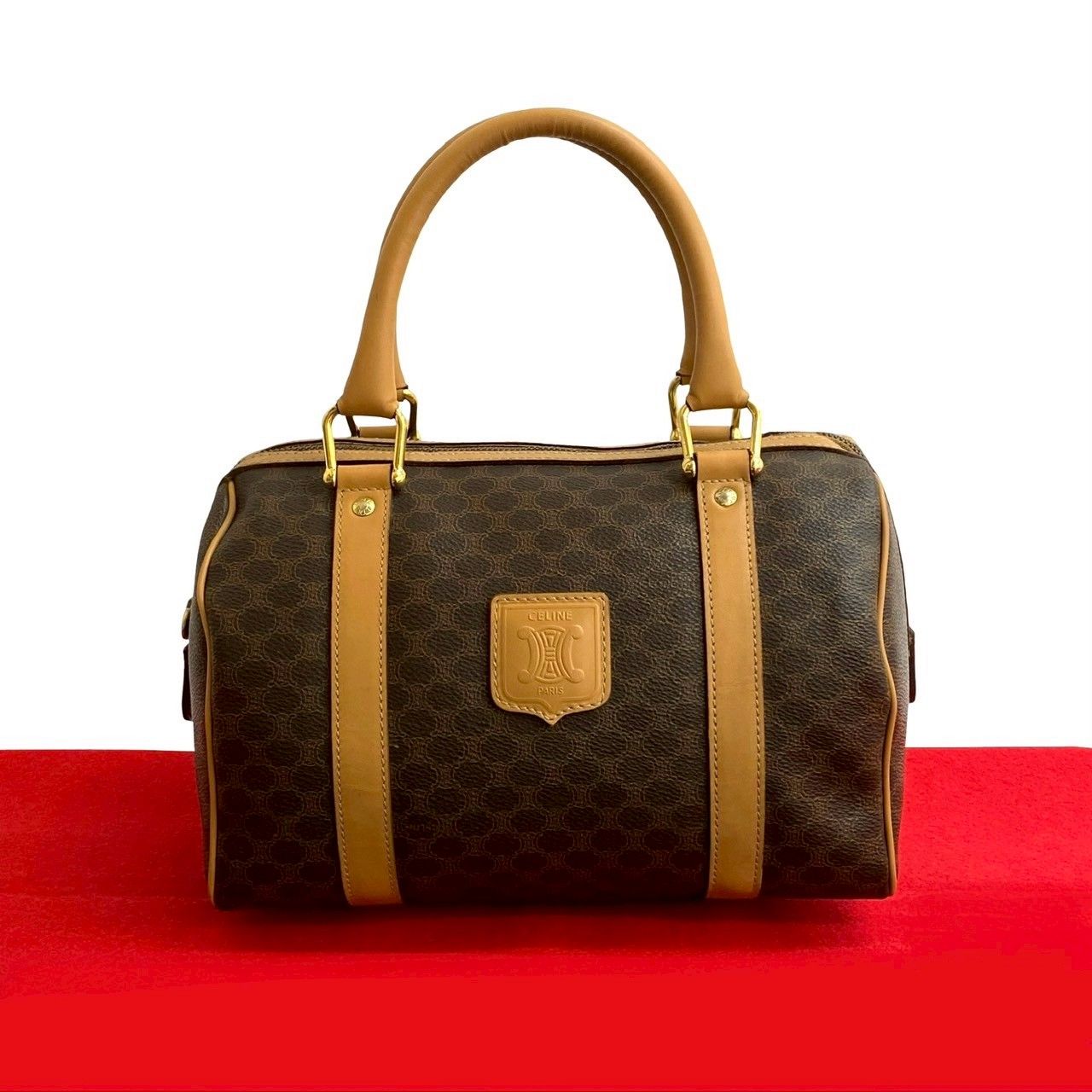 極 美品 CELINE セリーヌ ヴィンテージ マカダム ブラゾン 柄