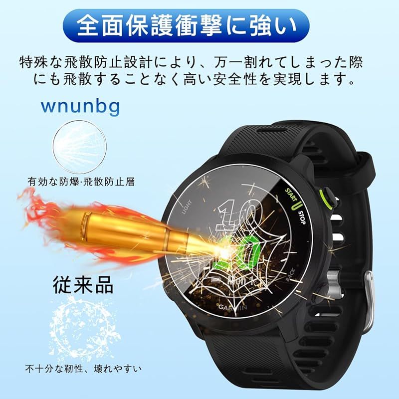 wnunbg 3枚セット】 対応 GARMIN ForeAthlete 55 ガラスフィルム 3枚 【日本旭硝子素材採用 硬度9H 飛散防止 】 対応 ガーミン  ForeAthlete 55 強化ガラス フィルム 対応 ガーミン 55 保護フィルム 液晶 - メルカリ