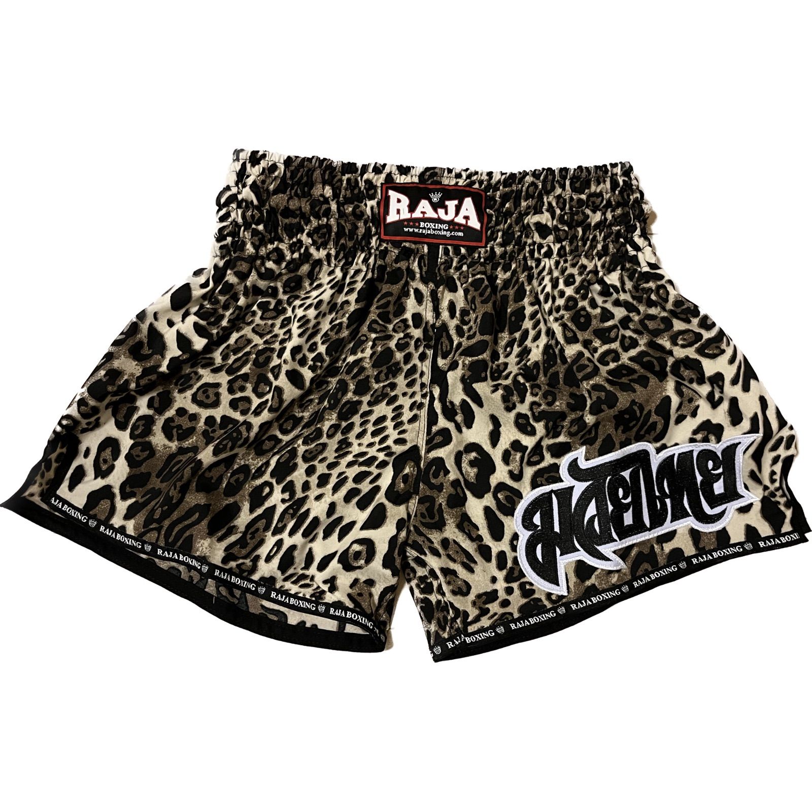 RAJA キックパンツ レオパード ベージュ