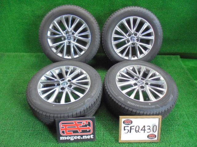 5FQ430 AAS バリ山 製 215 60R17 ブリヂストン ブリザックVRX3 スタッドレス トヨタ純正 アルミホイールセット ET45
