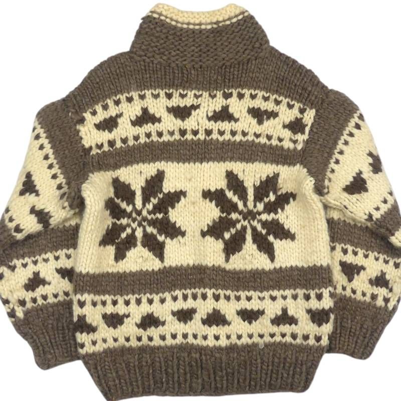 カウチン セーター kanata ニット XL 雪 スノーフレーク カナダ製