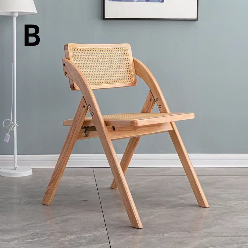 折りたたみ椅子 ラタン家具 職人手作り 籐編み 天然木 籐家具 食卓椅子