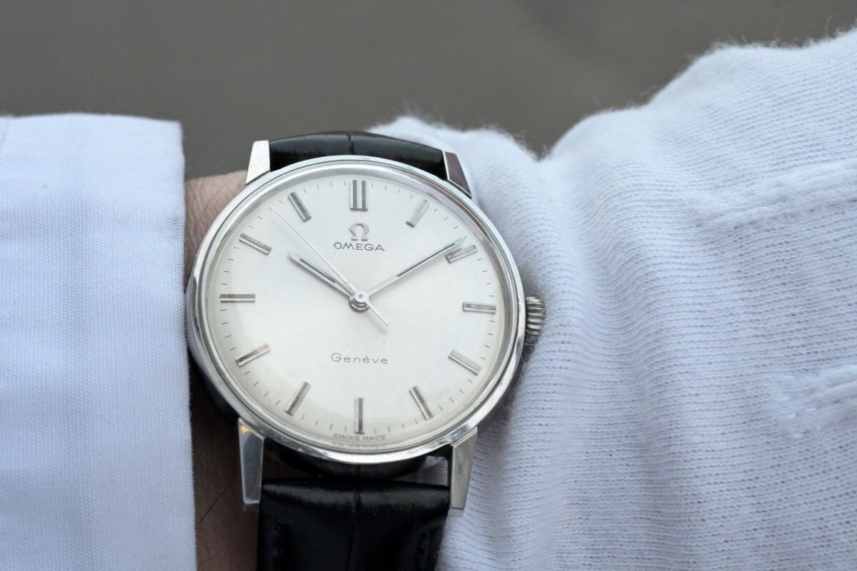 動作品 オメガ ジュネーブ OMEGA Geneve Seamaster 手巻 Hand