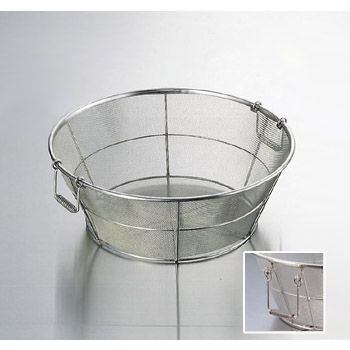 揚ザル 細目11メッシュ 手付 18-8 ステンレス BK 60cm