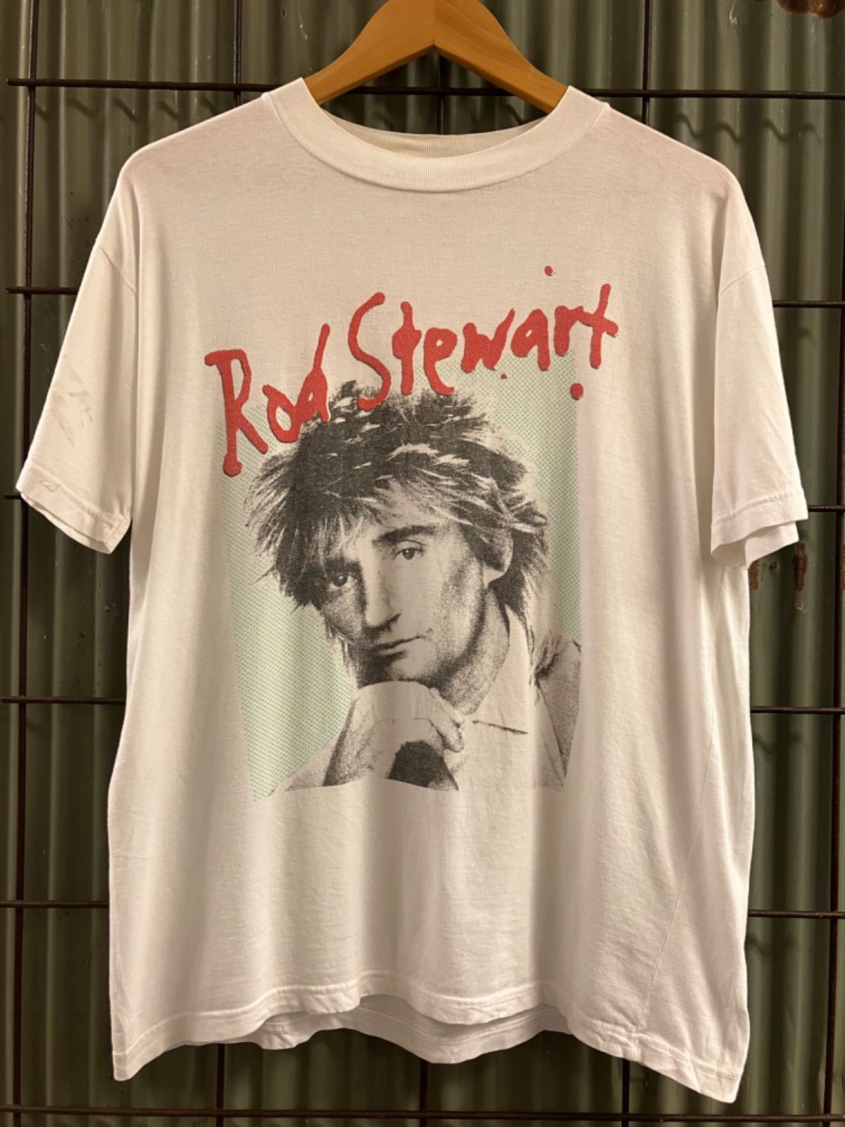 80's Rod Stewart Print T-shirt バンドT ロッドスチュワート