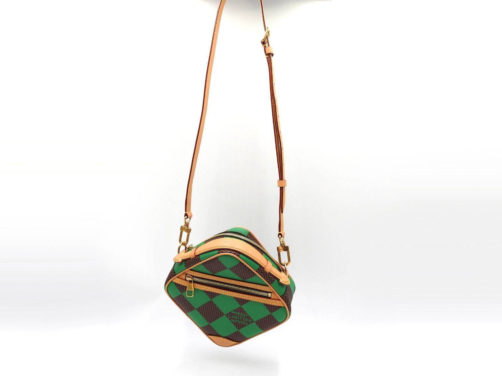 ルイヴィトン ダミエ ポップ チェス メッセンジャー ショルダーバッグ グリーン N40563