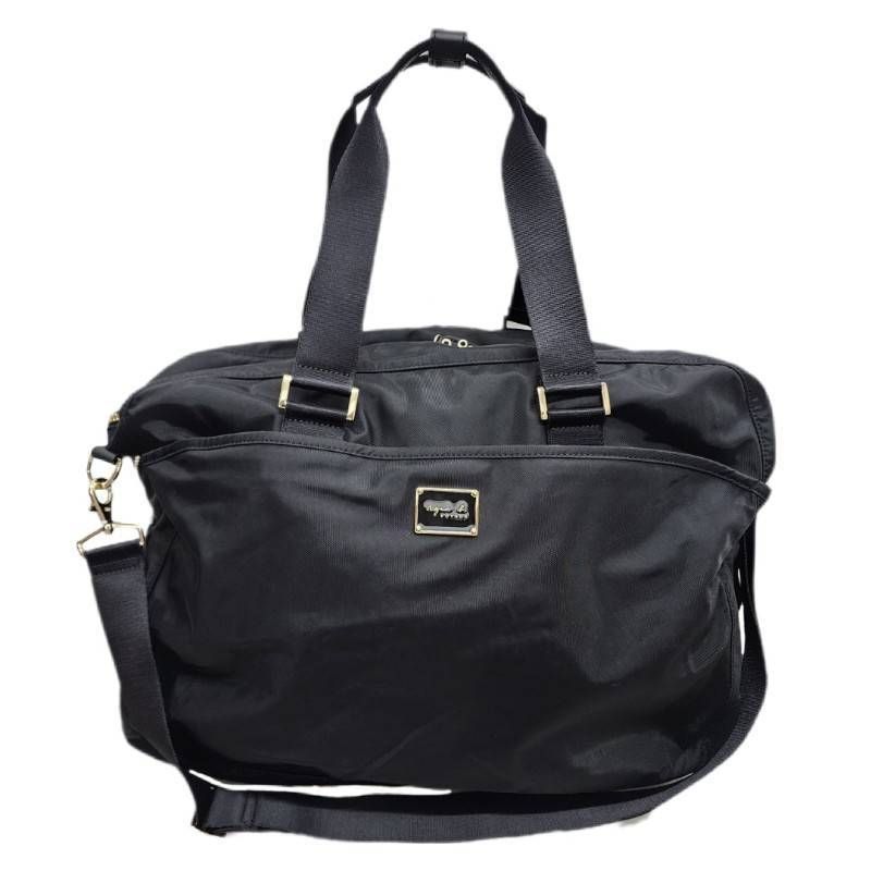 【美品】agnès b. VOYAGEブラック ナイロンボストン型ハンドバッグ agnès b. VOYAGE ブラックボストンバッグ - メルカリ