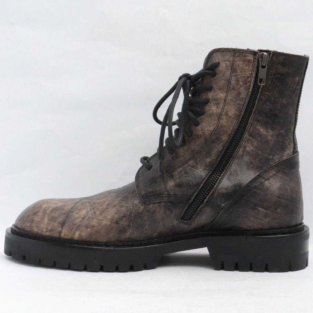 ANN DEMEULEMEESTER レースアップブーツ - メルカリ