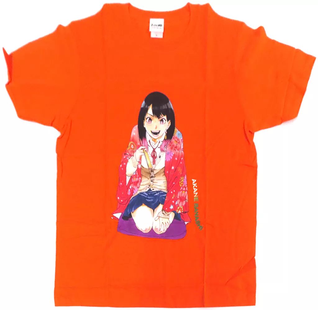衣類 桜咲朱音 Tシャツ オレンジ Lサイズ あかね噺 週刊少年ジャンプ 4月18日号 抽選プレゼント