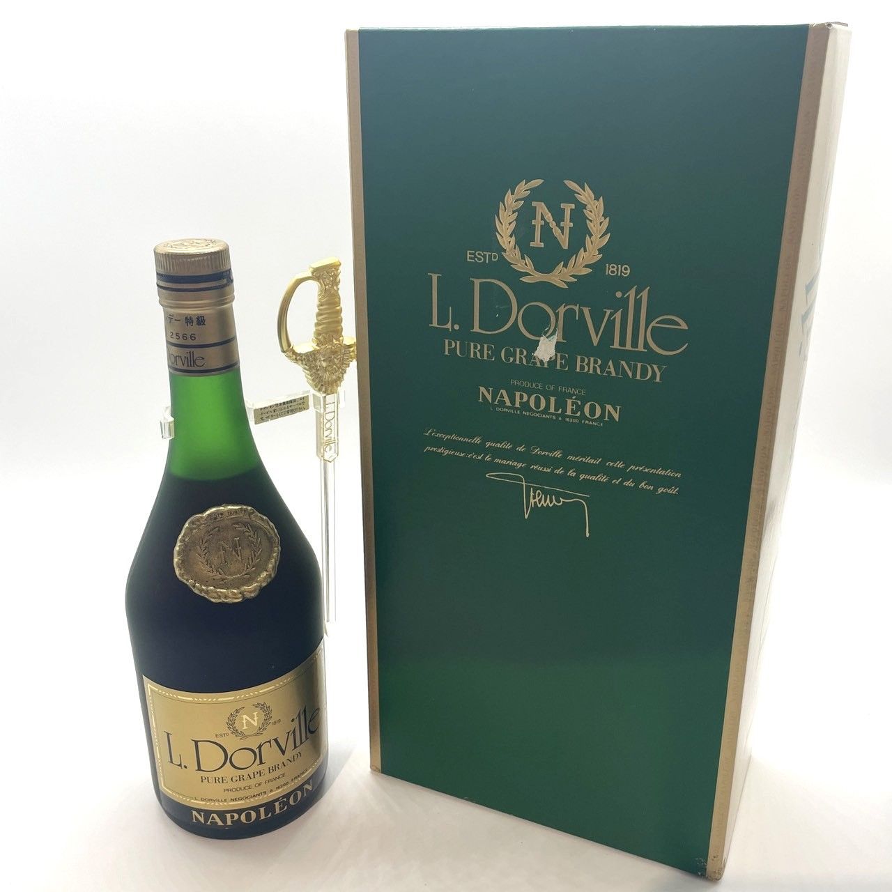 ▽L.Dorville PURE GRAPE BRANDY NAPOLEON ドーヴィル