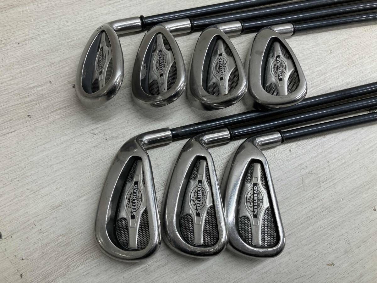 現状品 Callaway キャロウェイ STEELHEAD スチールヘッド X‐14 PROSERIES 7S RCH PRO SERIES H90i 5 6 7 8 9 A S 7本 アイアンセット