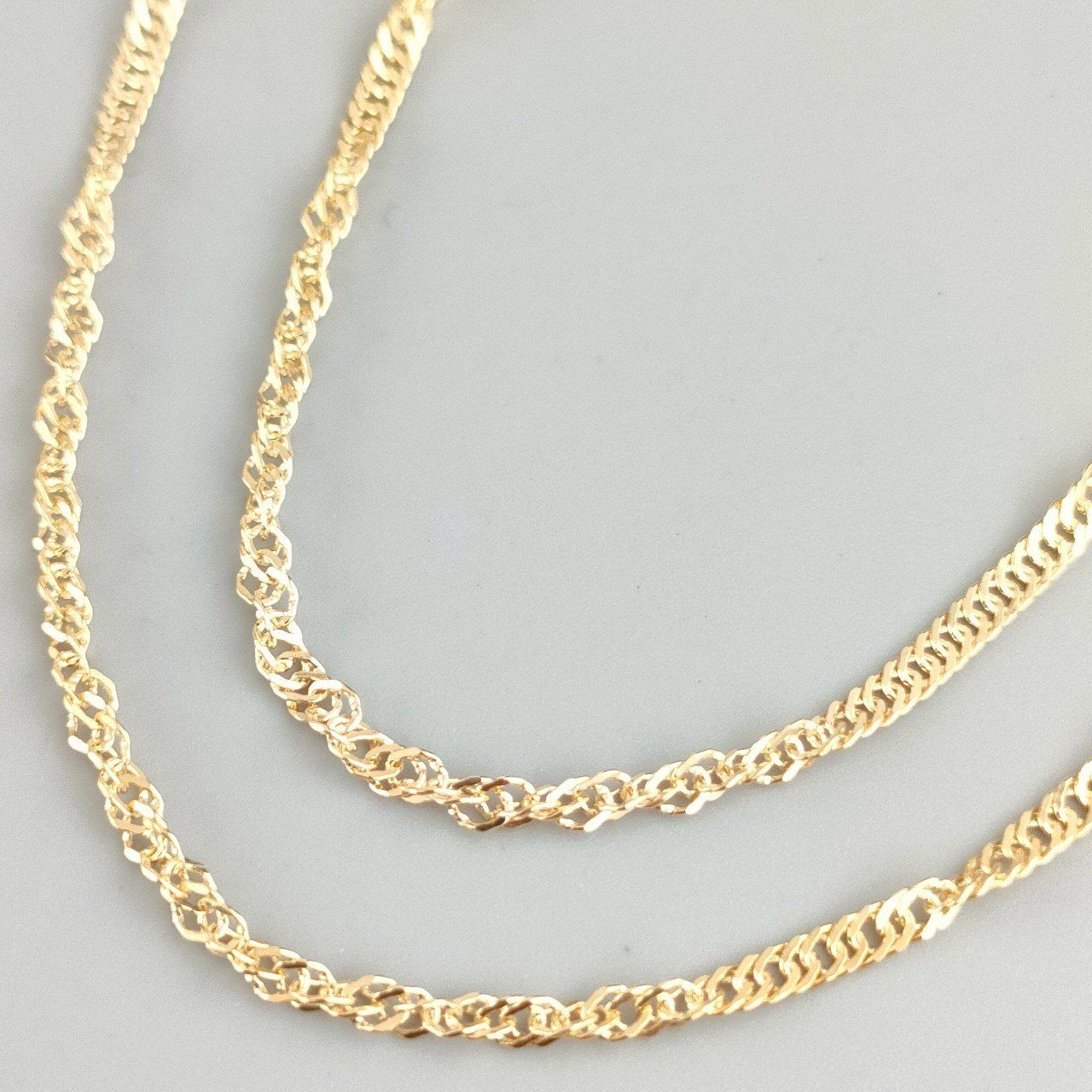18金 K18 スクリューネックレス 造幣局刻印 メンズ 5.14g 50.5㎝ B618