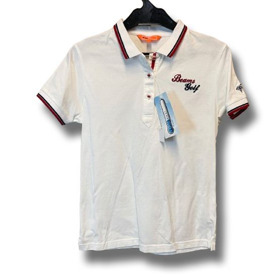 新品 BEAMS GOLF ビームスゴルフ 高機能素材 ロゴ刺しゅう 半袖