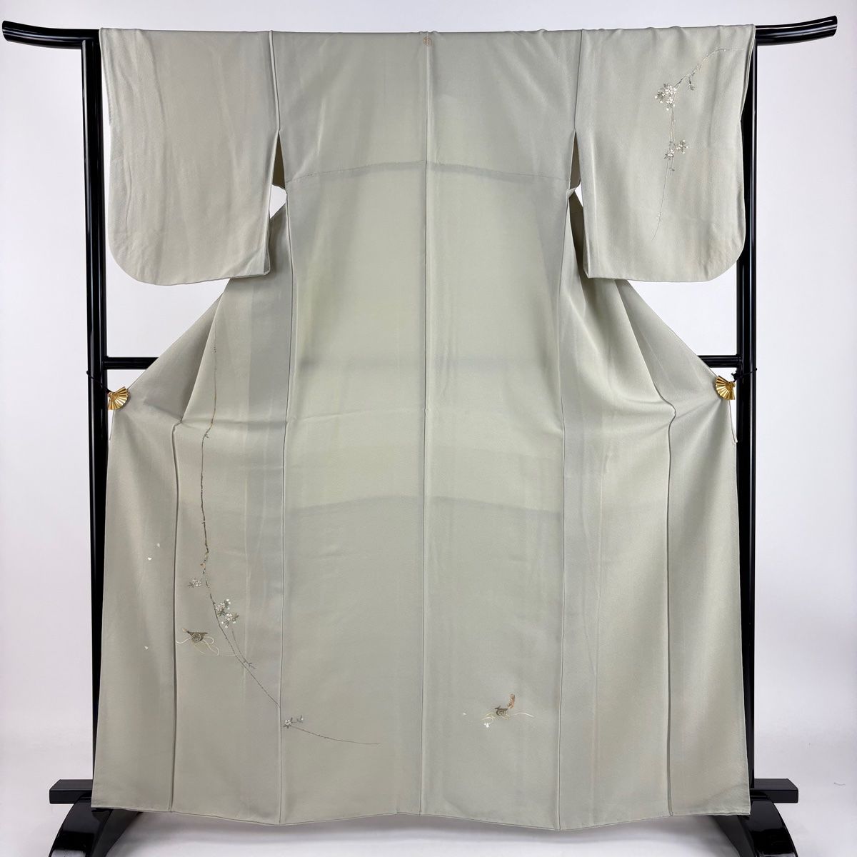 最終お値下げ‼️羽毛ショールプレゼント‼️トールサイズ 辻ヶ花 正絹 着用一度だけ！ 付下げ 身丈170cm 裄丈68.5cm L 袷 翠山工房 やまと 落款 辻が花