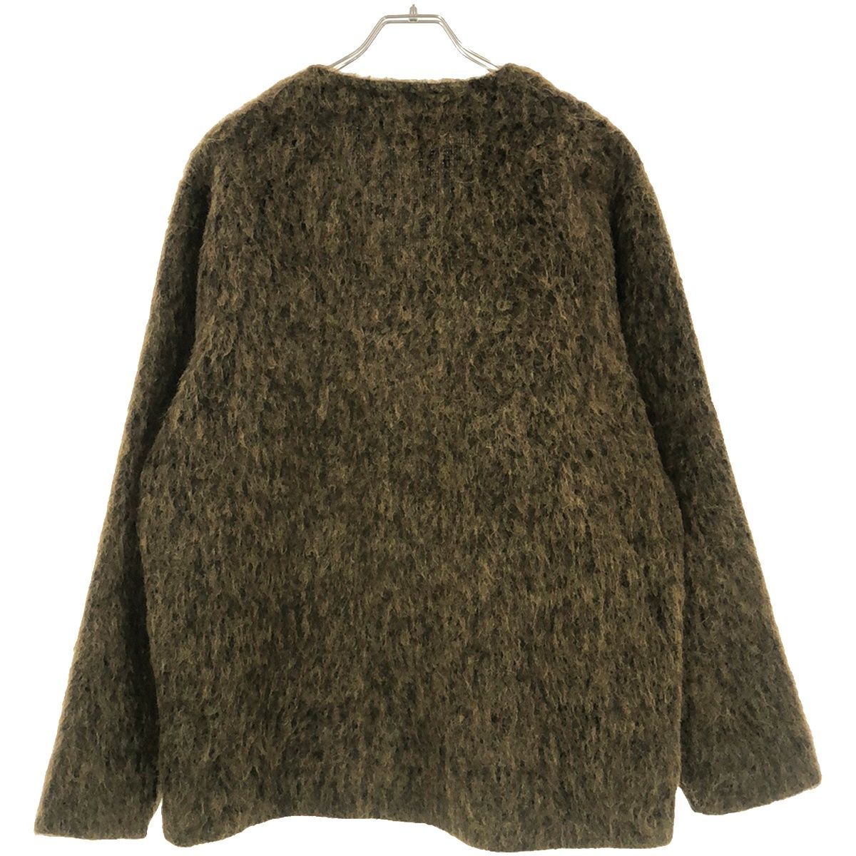 OUR LEGACY MOHAIR アルパカ混 カーディガン M4213CRM OUR LEGACY アワーレガシー 21AW CARDIGAN OLIVE MELANGE MOHAIR