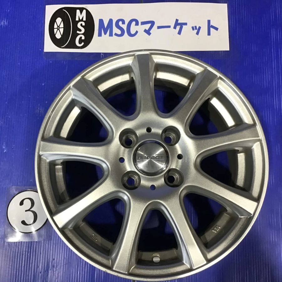 中古】 DUNLOP DUFACT 14インチ アルミホイール 5.5J 4H 4本 - メルカリ