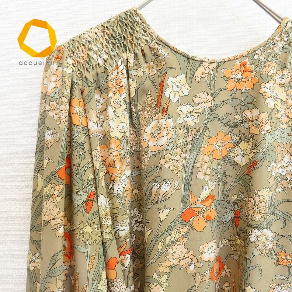 vivid fancy ハナエモリ 花柄 ヴィンテージ ワンピース ロング  