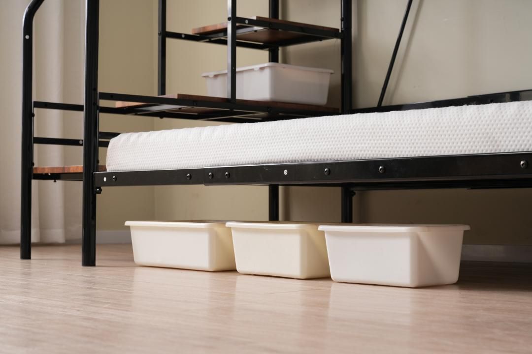 マットレス2個付】Sロフトベッド 階段付きパイプベッドシングル収納