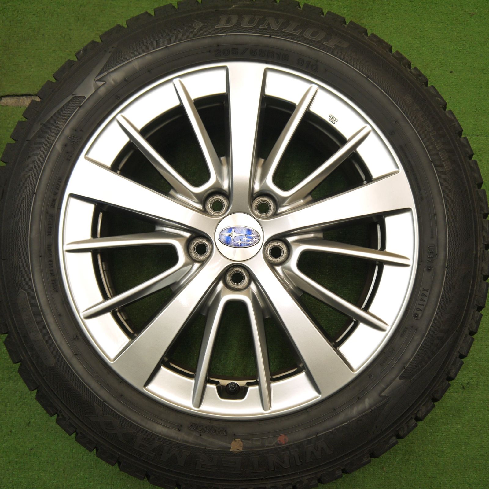 バリ溝！キレイ！9.5分☆スバル インプレッサ 純正 205/55R16 