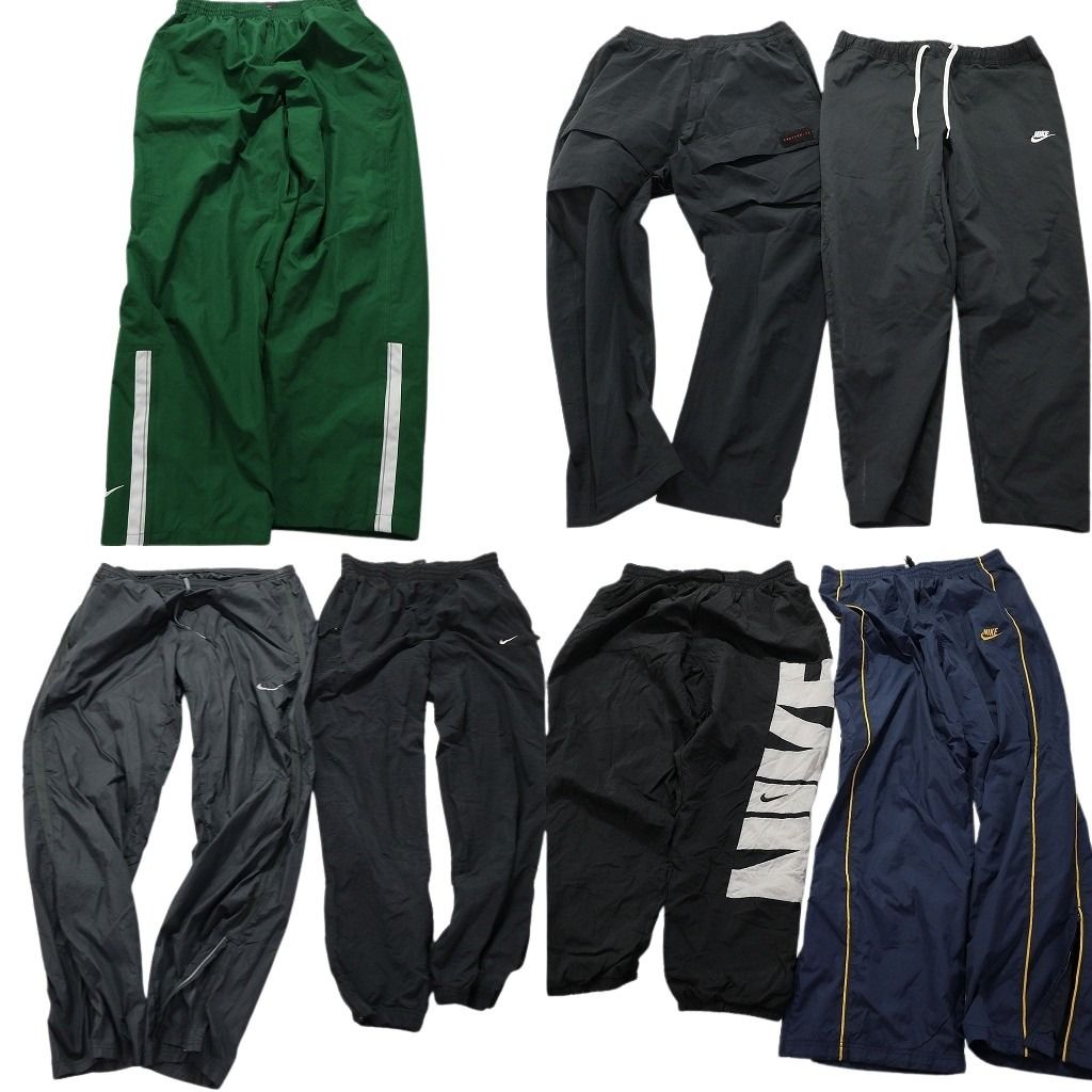 古着卸 ナイキ NIKE ウインドブレーカー パンツ 7枚セット メンズ XL |2XL イージーパンツ ナイロンパンツ 古着 NA7741