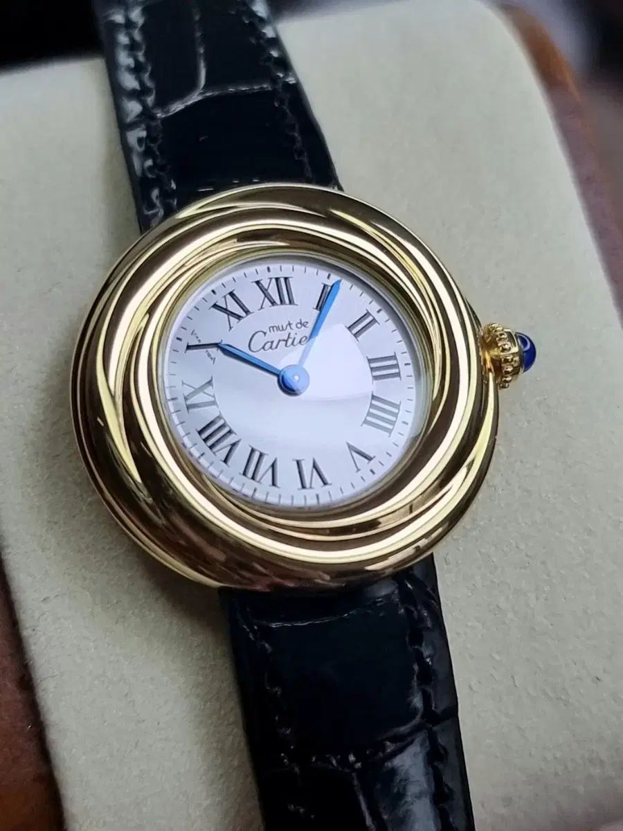 Cartier カルティエ 三位一体 タンクマスト ゴールド Dバックル レディース時計
