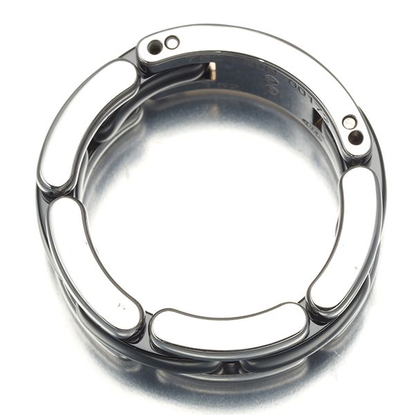 シャネル リング ウルトラ J12 ミディアム 52号 K18WG/セラミック  