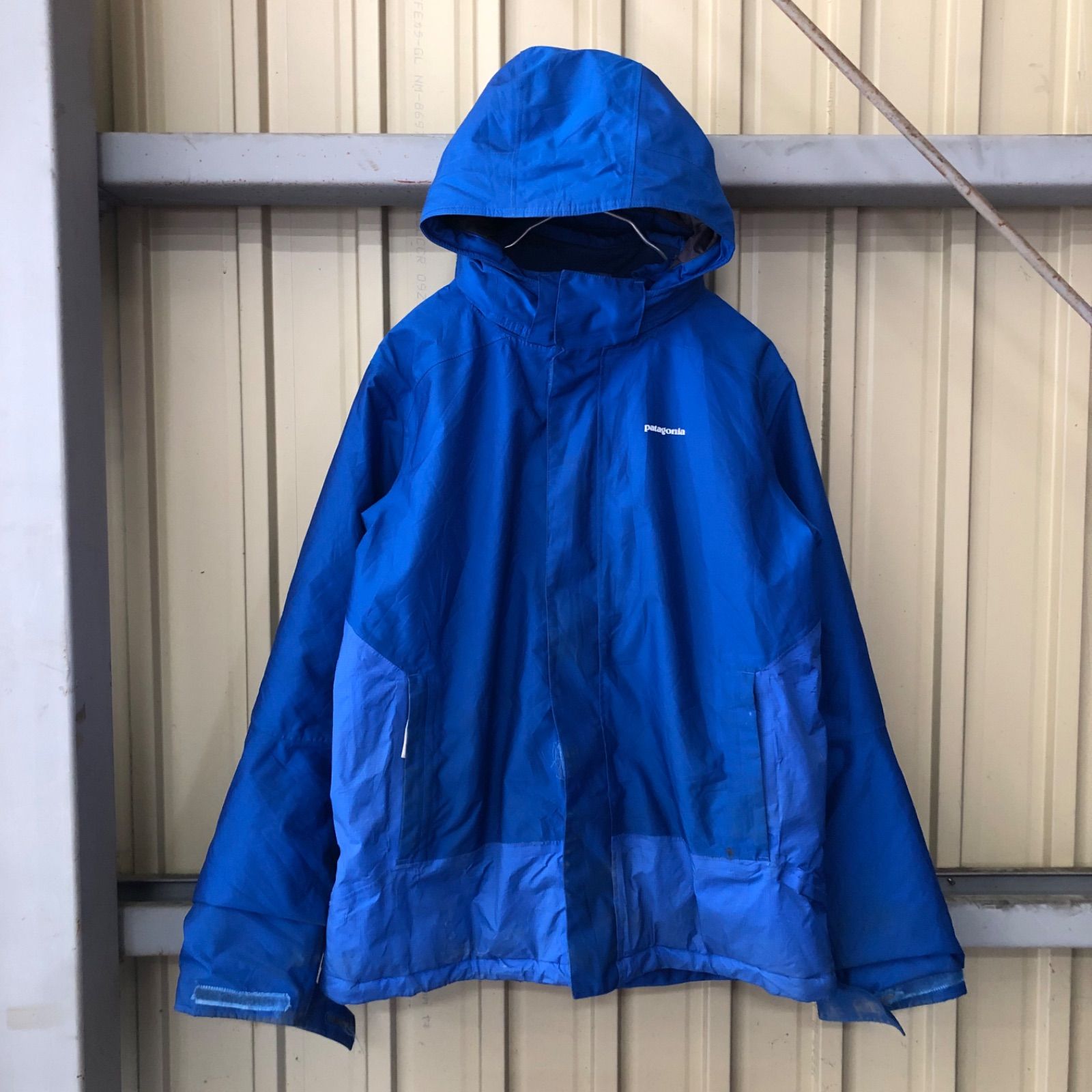 173 Patagonia マウンテンパーカー メンズ XXL ブルー 取り外し式