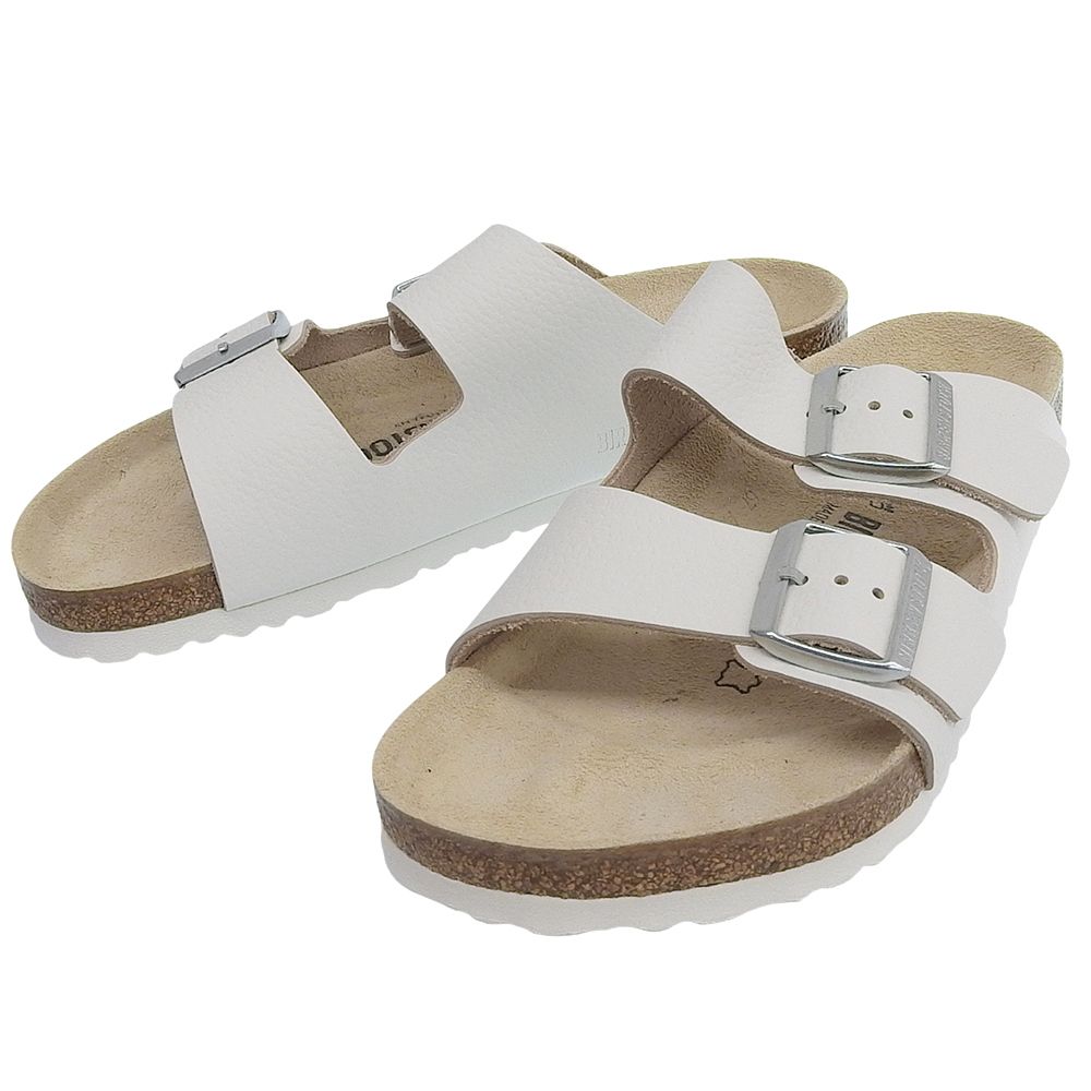 BIRKENSTOCK ビルケンシュトック アリゾナBS レザー サンダル EVA レギュラーフィット シューズ メンズ 白 ホワイト 39 39