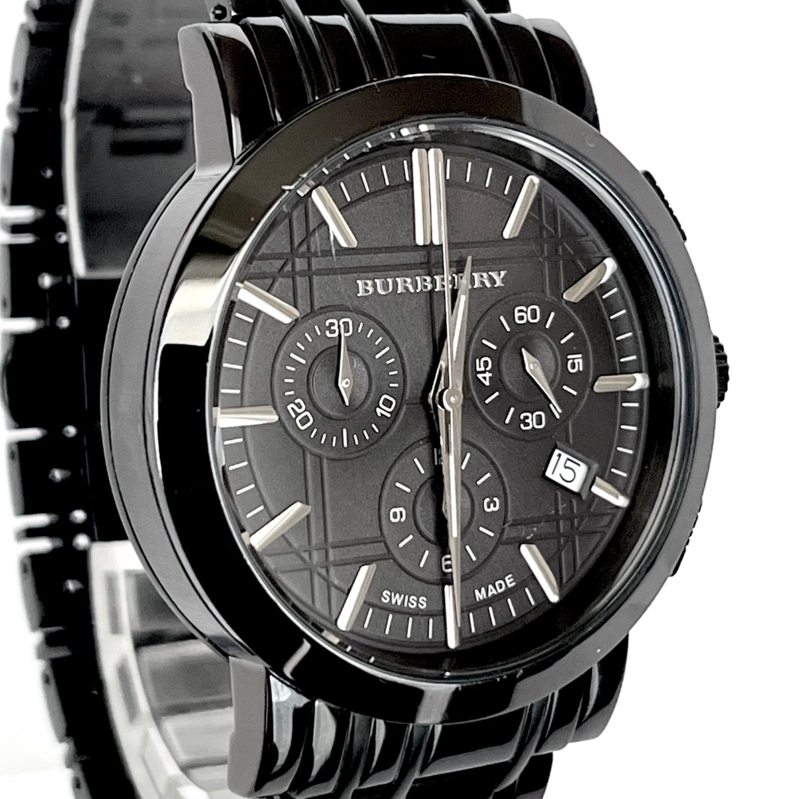 バーバリー BURBERRY BU1373 クロノグラフ 腕時計 電池交換済 バーバリー BURBERRY BU1373 クロノグラフ 腕時計 電池交換済