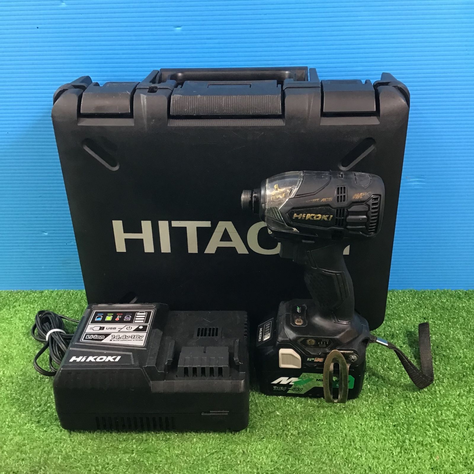 ハイコーキ コードレスインパクトドライバー WH36DA 2XP BG 36V2.5Ahバッテリー1個セット 岩槻店