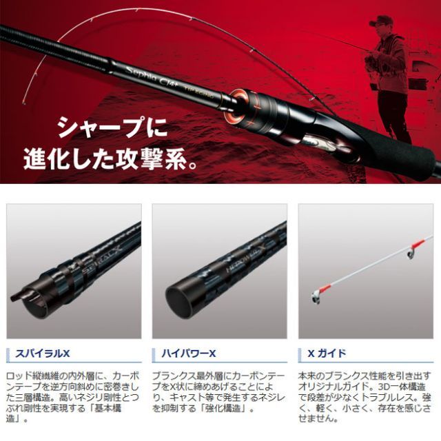 つり具・ＴＥＮ ＥＣ本店 /シマノ／ＳＨＩＭＡＮＯ セフィア ＣＩ４+ ティップエギング Ｓ５１１Ｍ-Ｓ （１９年モデル ティップランエギング 専用ロッド）
