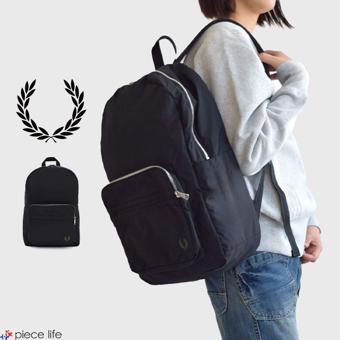 フレッドペリー リュック バックパック Nylon Badge Backpack(1SZ 102